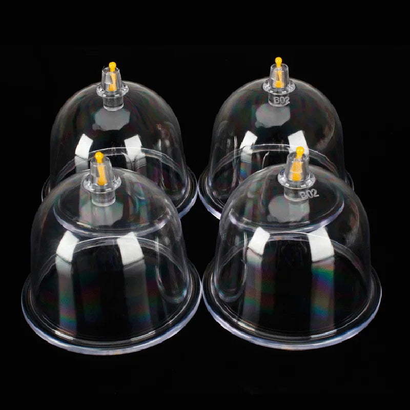 4PC Extra Large Household Vacuum Cupper Chest Tank Oversized Fire Tank Gas Tank Full Large Tank Moisture Suction Cup Non-glass