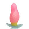 Soft Liquid Silicone Strawberry Wearable Butt Plug Realistic Dildo Monster alien G-spot Stimulation Anal Adult Sex Toys