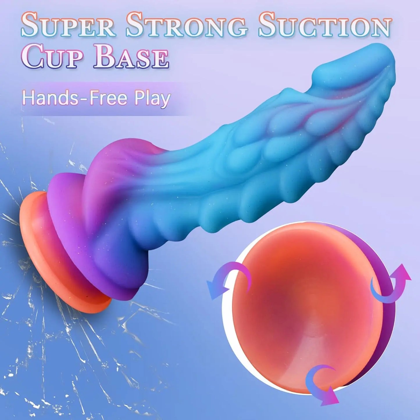 Realistic Monster alien Dildo Fantasy Thick Giant Animal Dragon Anal Dildo with Suction Cup Silicone Luminous Penis G-Spot Dildo