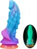 Realistic Monster alien Dildo Fantasy Thick Giant Animal Dragon Anal Dildo with Suction Cup Silicone Luminous Penis G-Spot Dildo