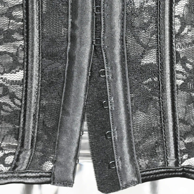 Corset Sexy Gothic Clothing Underbust Bustiers Lace Slimming Sheath Corsage Modeling Strap Waist Bodice for Women Plus Size