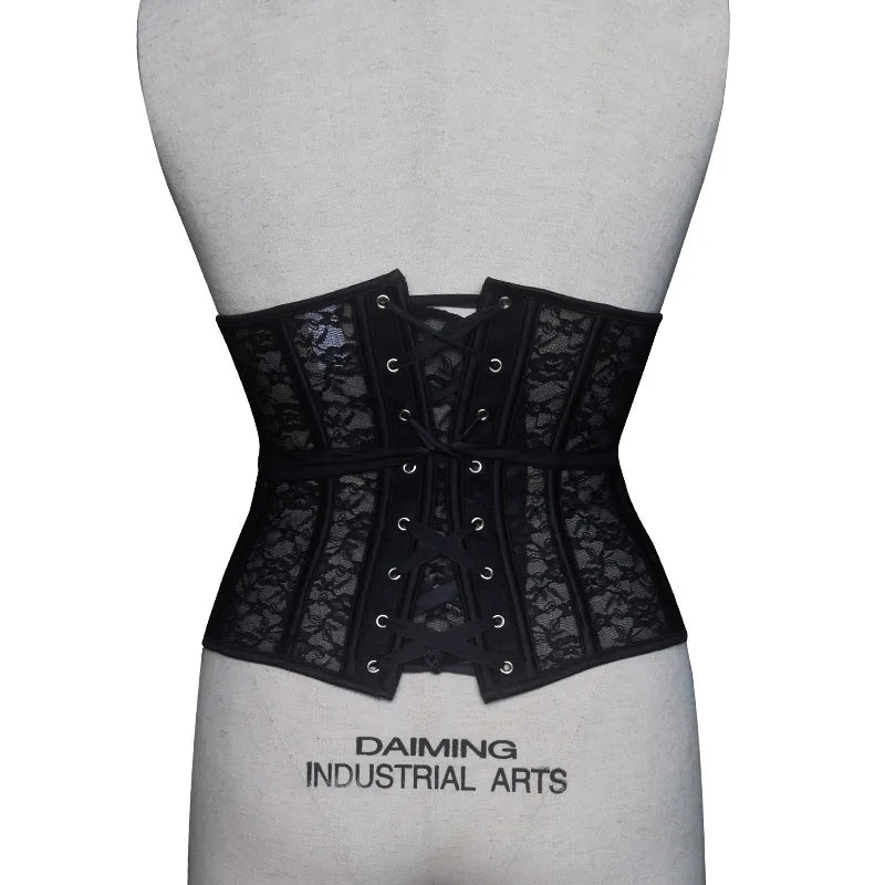 Steel Boned Corset Lace Corset Underbust Corset Sexy Corset lace up corset корсет баска gothic steampunk corset top 8902