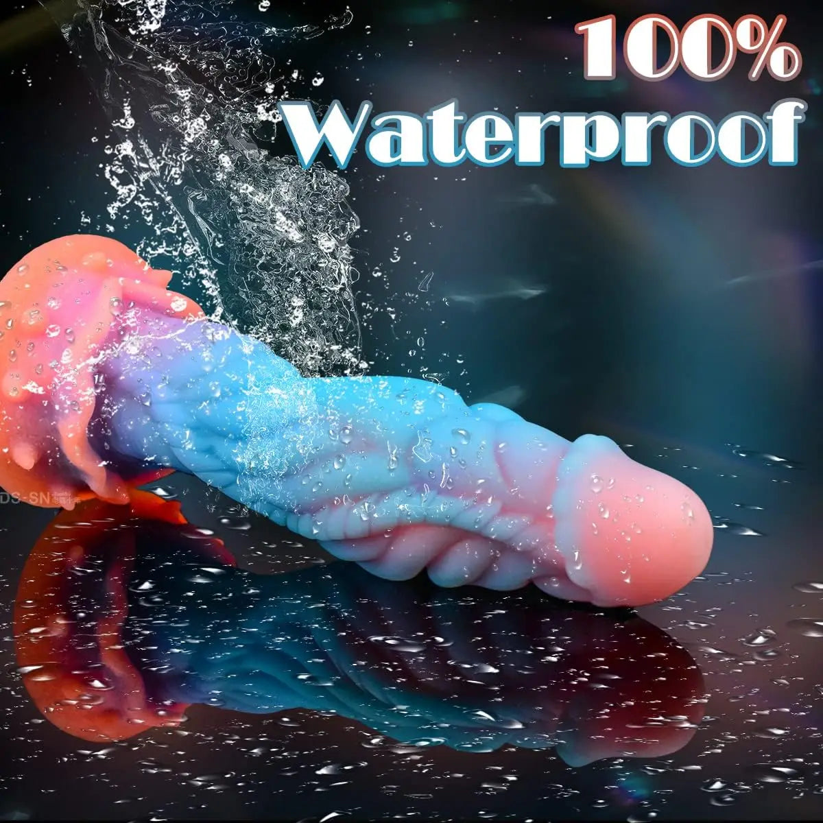 Realistic Silicone Anal Plug Alien Dildo Monster Fantasy Dragon Dildo with Suction Cup Luminous Penis Adult Sex Toys for Women