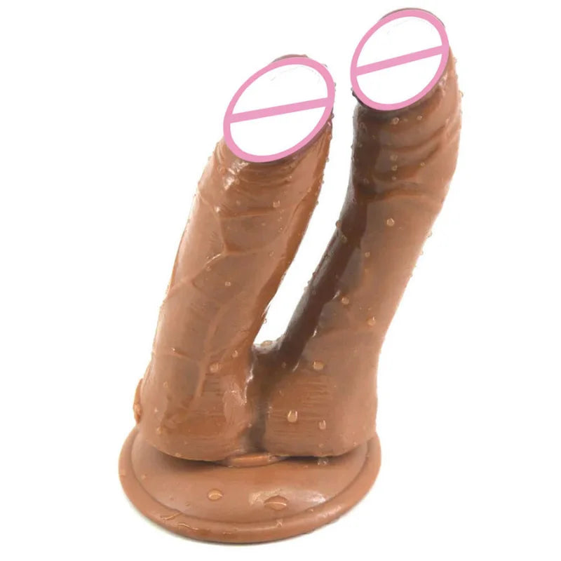ROUGH BEAST Big Double Triple Dildos Female Masturbation Massager Dildo Anal Plug Toys with Sucker Cup for Women Sex Toy Product