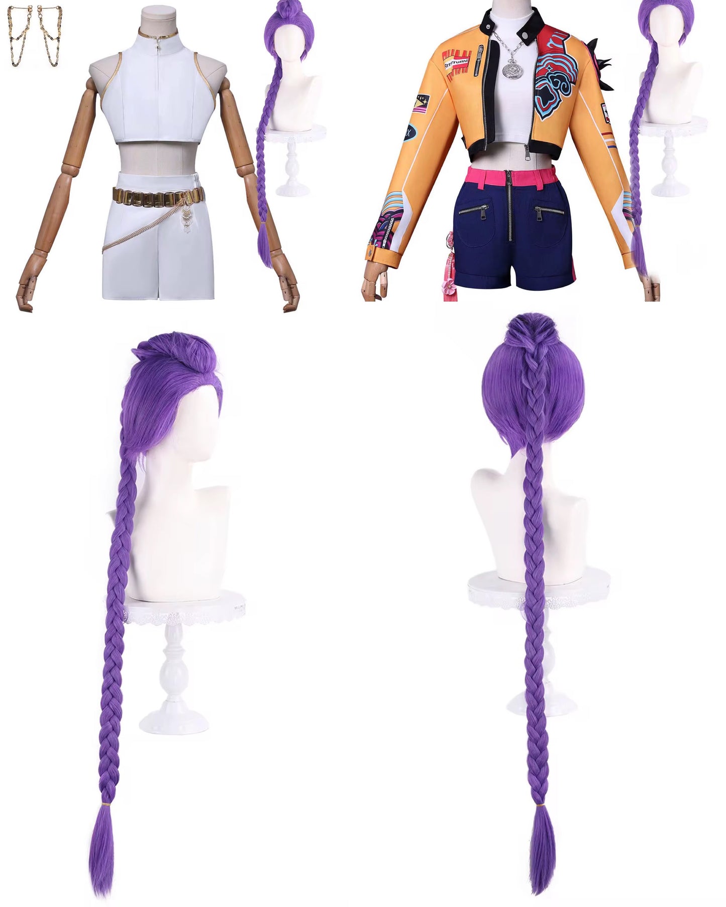 Full Kpop Demon Hunter Rumi Costume Rumi set including Adult braided Wig