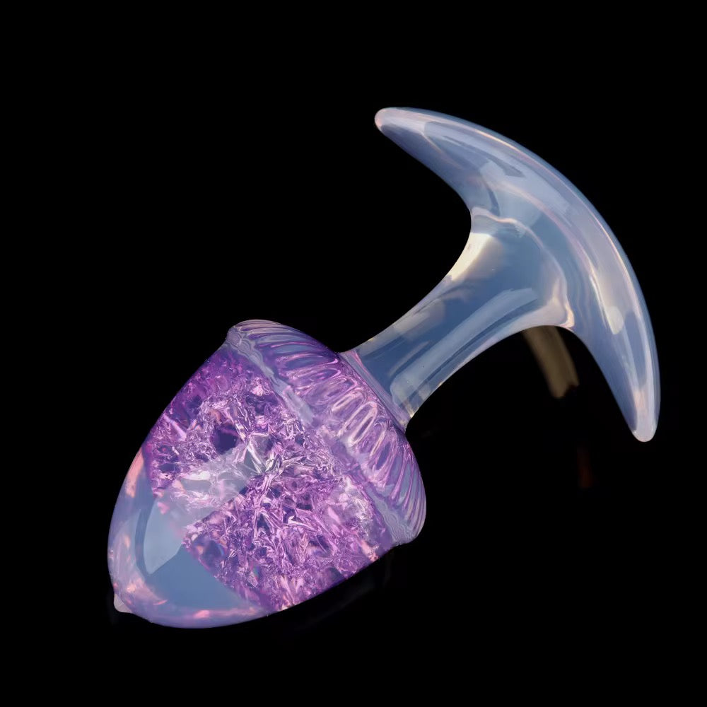 Purple Crystal Acorn Collection Anal plug