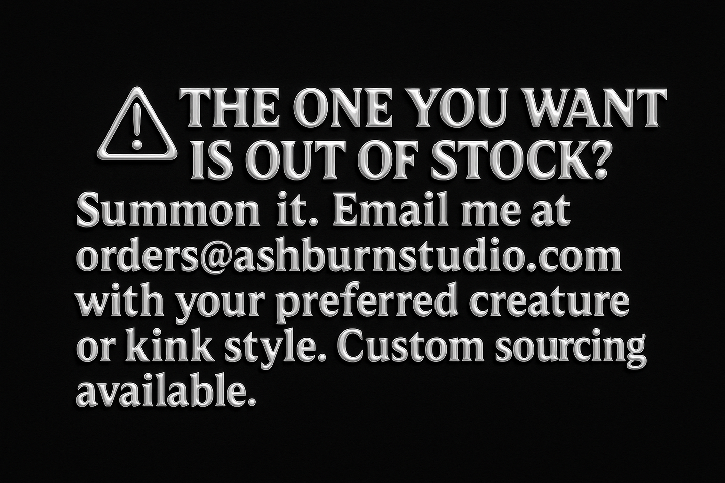 FANTASY ASHBURN™: FERAL FURRY BEAST STROKER SERIES