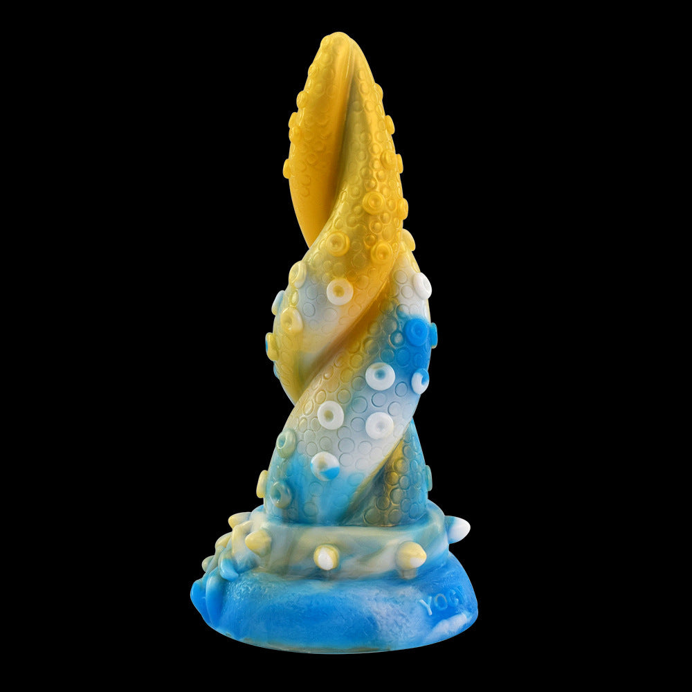 Female Liquid Silicone Octopus Beard Color Dildos