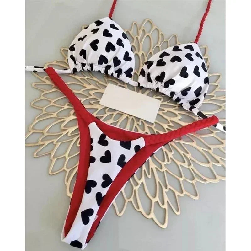 Two-pieces Thong Bathing Suit Biquinis
