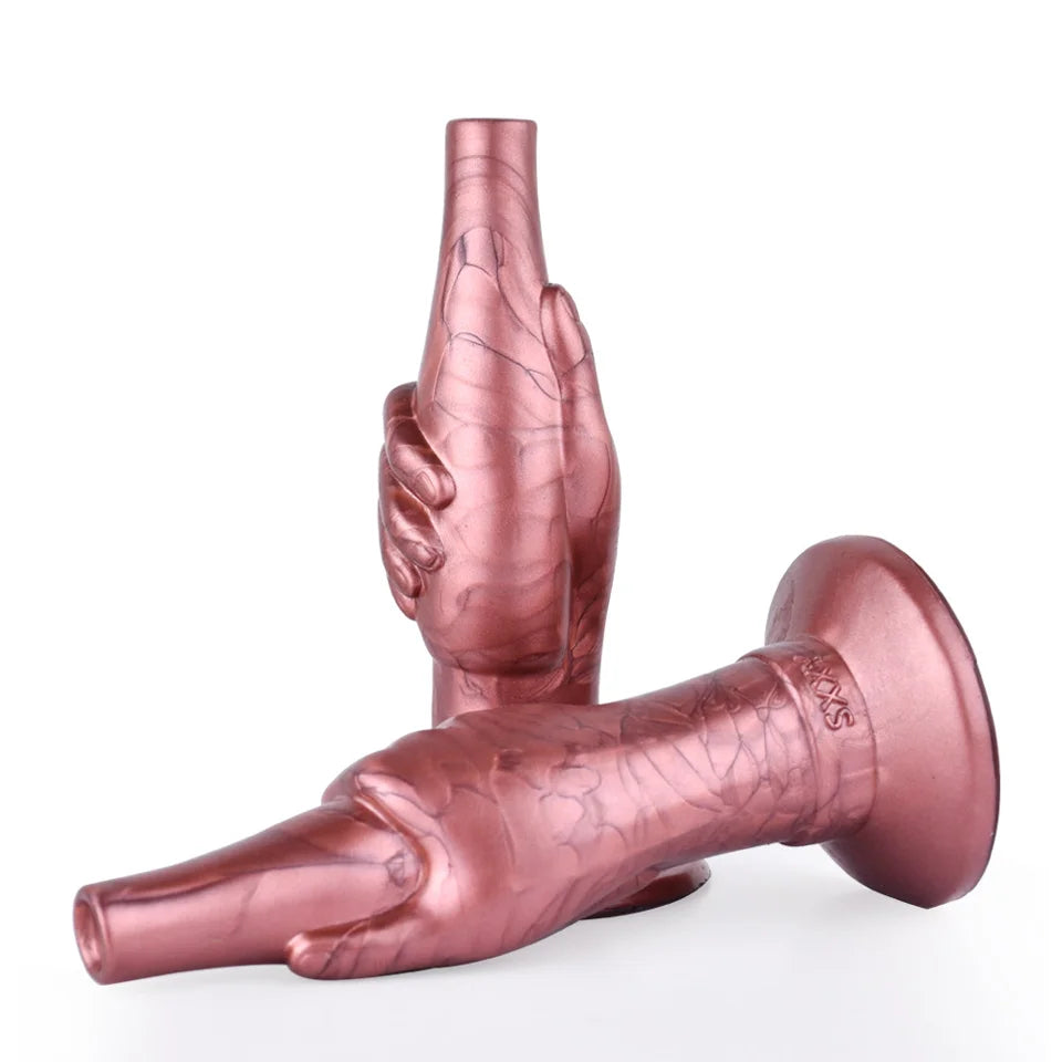 ASHBURN Silicone gesture anal plug with suction cup for sex machine Masturbation Machine Attachment for Women Sex Toys