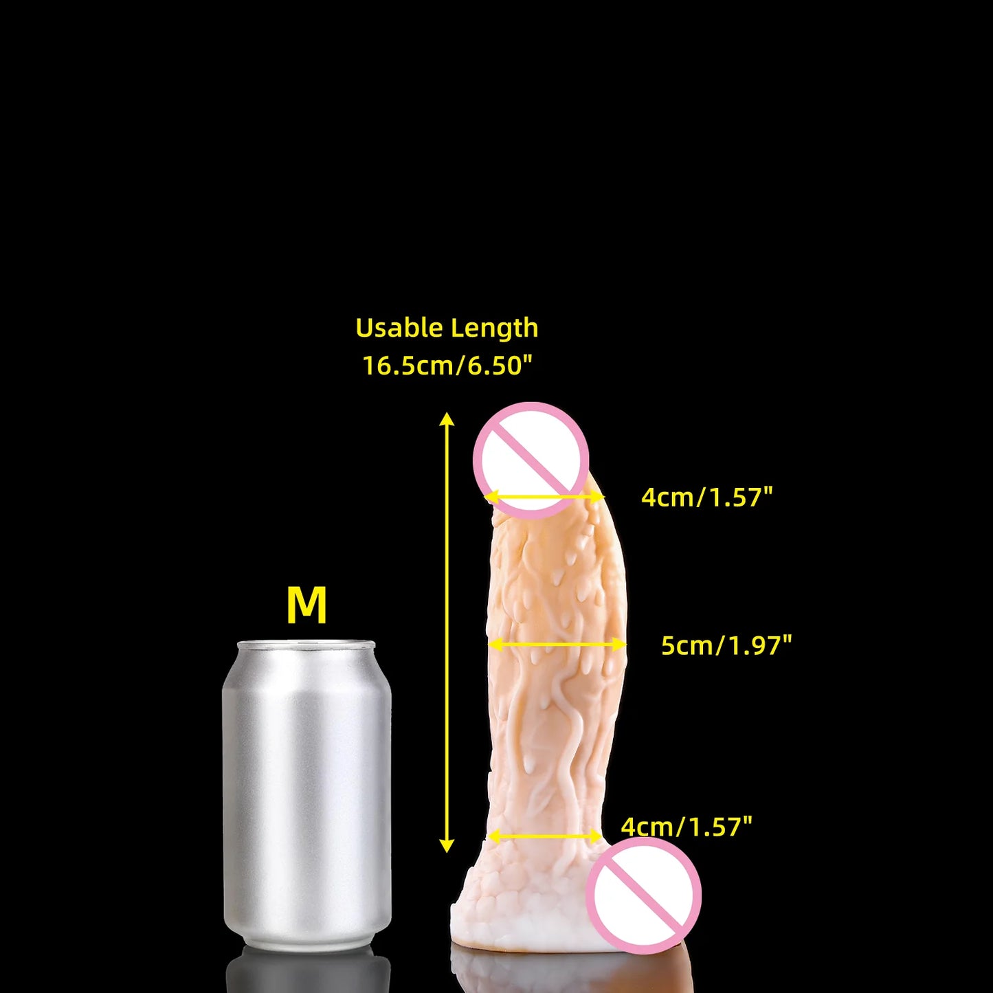 WIZ II Dildos PM,MINI- 2XL Plug Huge TEXTURED Silicone Dildos