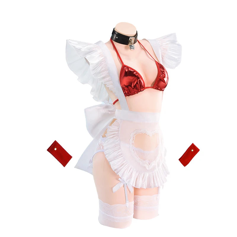 Azur Lane HMS Belfast Cosplay Costume Belfast Maid Apron Bikini Set Game Suit Halloween Party Role Play Clothes