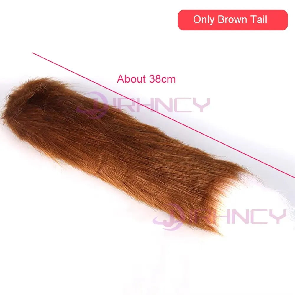 Dog Anal Plug with Tail BDSM Adult Sex Game Cosplay 18+ Anal Dildos for Women Men Silicone Soft Butt Plug Gay Sex Toys for Party