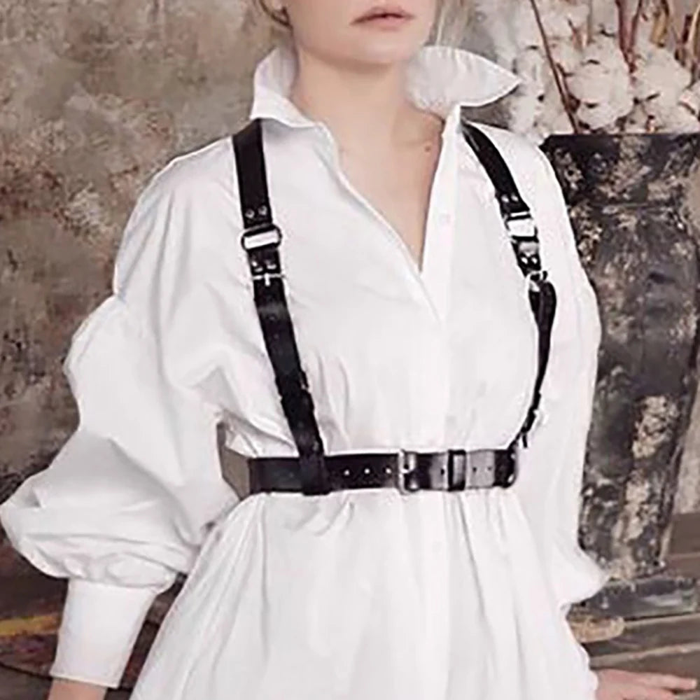 Women Fashion Harness Belts Leather Harness Waist Corset Belt Suspenders for women Punk Harness Clothing Accessories