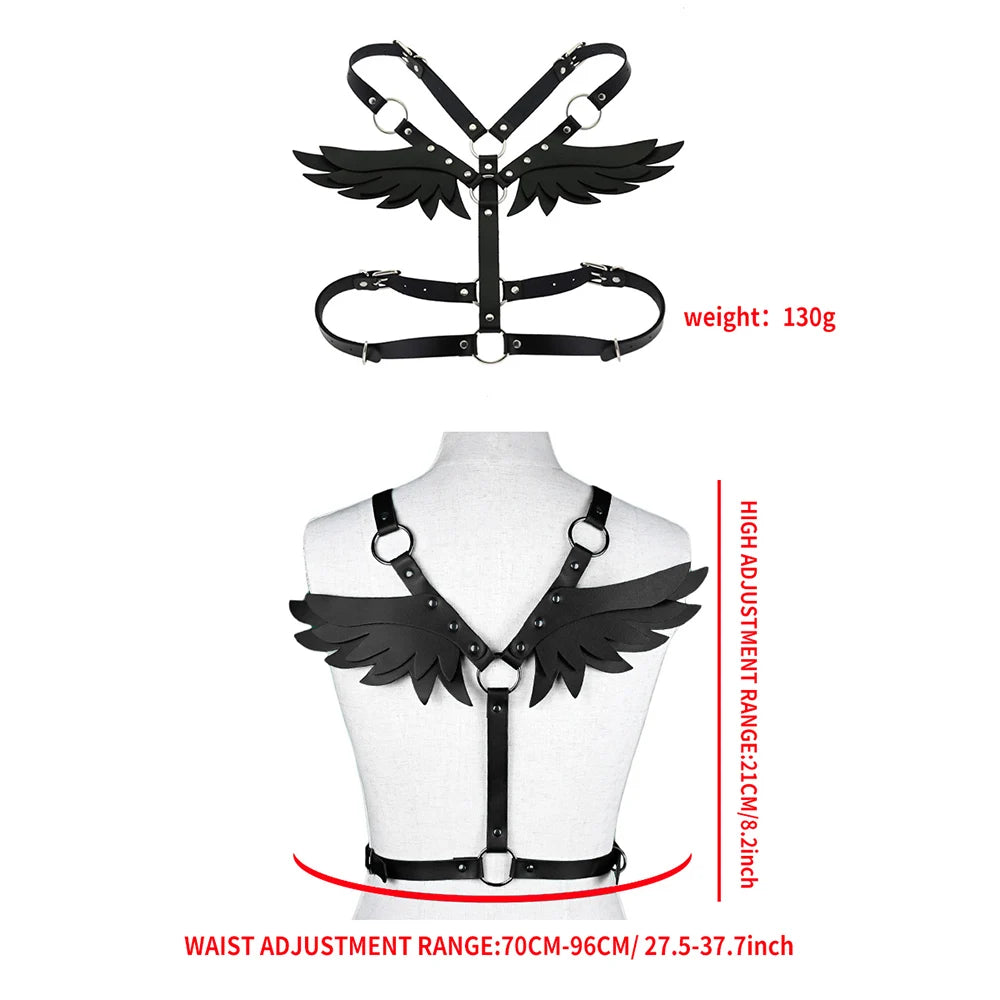  1pc BDSM SM Productssex bondage,bdsm bondage,“ waving her wings”,bdsm leather,Sex,Sexy Pleather bondage,Cosplay Sex Tools,Tool