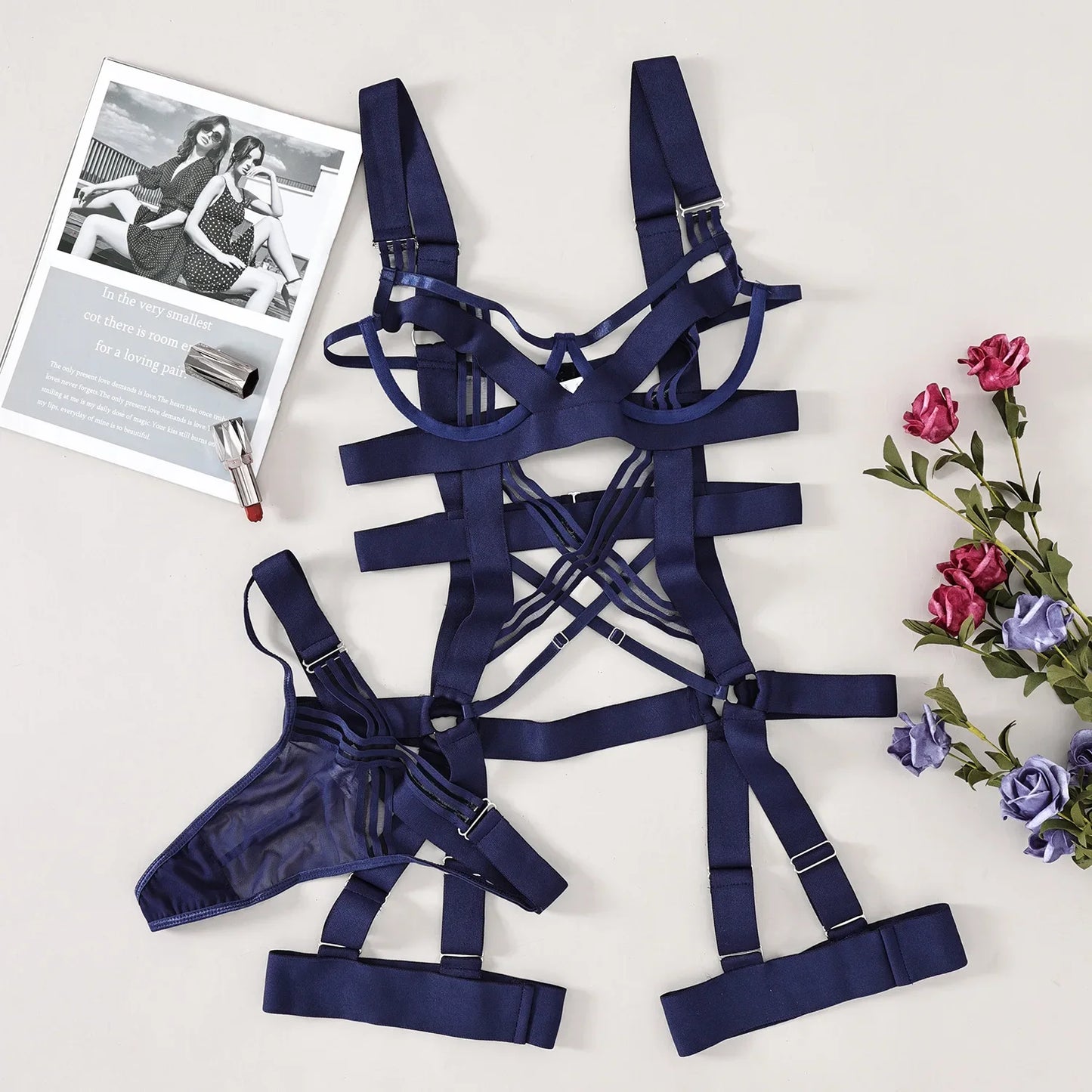Sexy Suit New in Women's Underwear for Women Without Censorship Romantic Bilizna Sexy Lingerie Super Hot Tight G-string Whole Vs