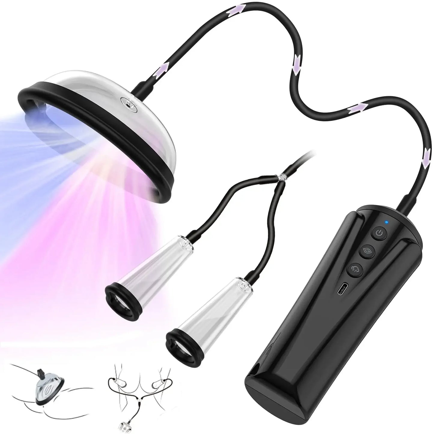 ASHBURNS Automatic Vacuum Vagina Pump Adult Sex Toys for Women Nipple Pussy Sucker Clitoral Pump with 6 Powerful Mode Female Masturbation