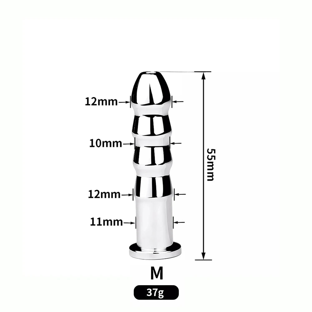 VOID SPIRE – XXL Ribbed Urethral Plug