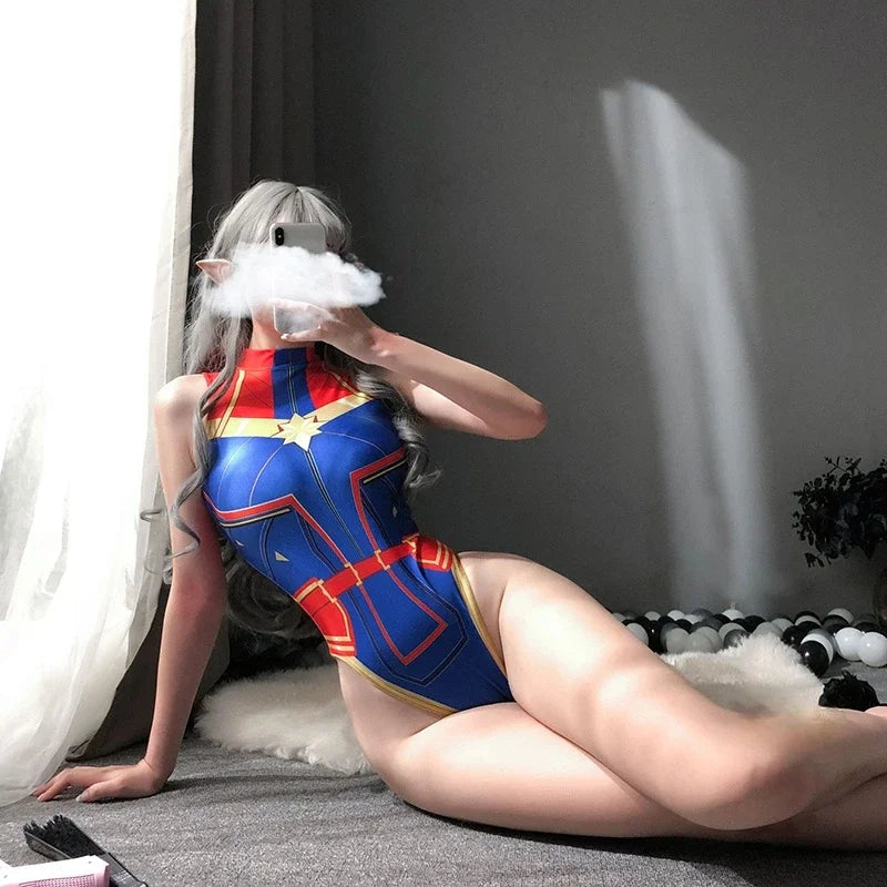 Japanese Cosplay Costumes Swimsuit Lingerie Hot Leotard Thong Sport Body Suit Anime Cute Sexy Women's Bodysuit Sukumizu