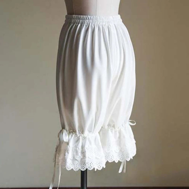 Short Pants Summer lace Women Shorts Fashion Female Wide Leg Pants Casual Loose Elastic Wasit Shorts
