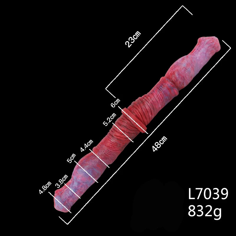 ASHBURN ALIEN 3 STYLES Long Double Dildo Large Knot FIST/HAND/PENIS DOUBLE ENDED DILDO (Copy)