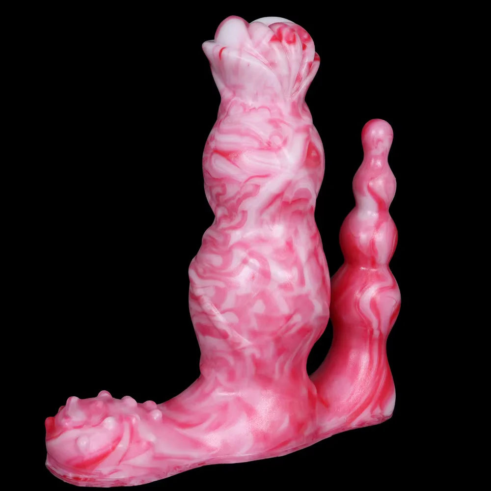 ASHBURN Wireless Control Vibrator BEAST Knot Vibrating Dildo Clit Stimulate Anal Plug Prostate Massage USB Recharge Sex Toys Shop