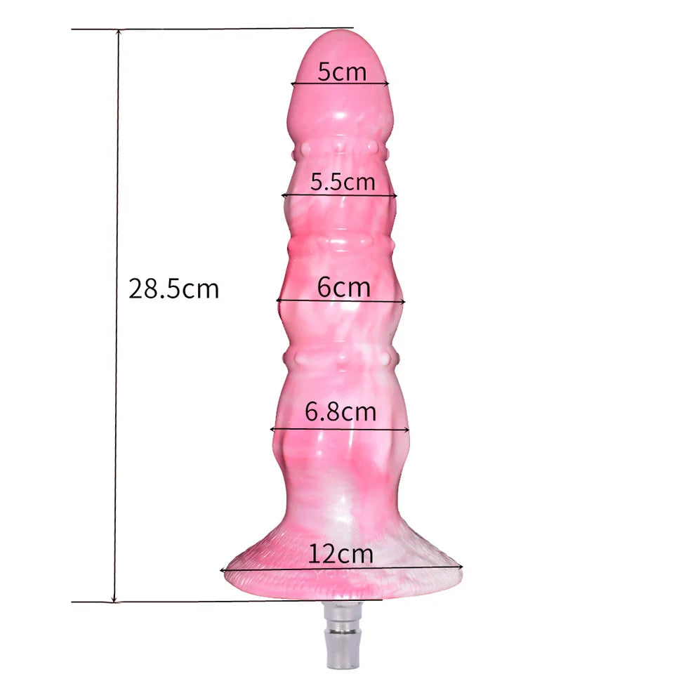 ROUGH BEAST Pink Silicone Dildos for Women Vac u Lock Sex Machine Attachment Male and Female Anal Plug Masturbation Accessories