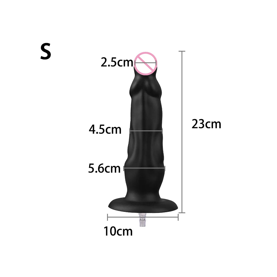 ROUGH BEAST Sex Machine Dildos Attachments Big Flesh Dildos For Vac-u-lock Love Machine Suitable for All Machines In The Shop
