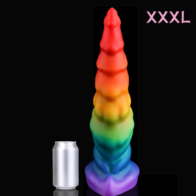 Huge Dildos Unicorn horns Thrusting Dragon Dildo Big Realistic Penis Woman Masturbator Suction Cup Didlo Sexy Toys Adult Suplies