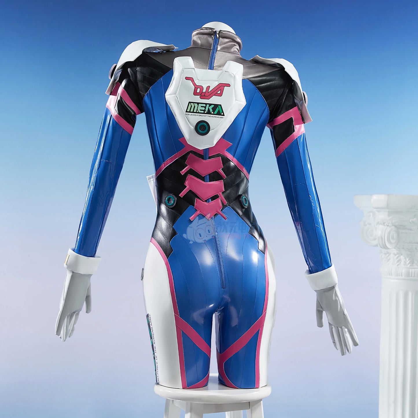 Game Overwatch D.Va Cosplay OW Costume Sexy leather women jumpsuit wig prop accessory set Halloween party D.Va uniform