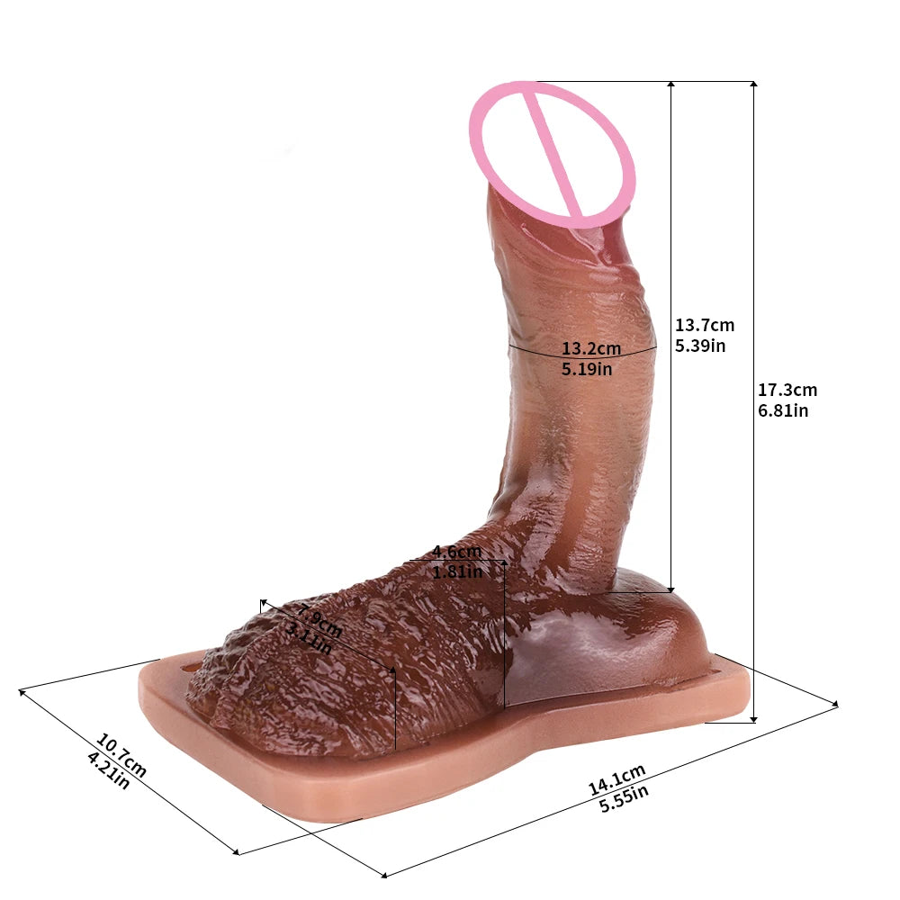 ASHBURN Wireless Control Silicone Vibrating Wearable Sex Grinders Strapon Realistic Vagina Dildos Underwear Pad Anal Clit Massage