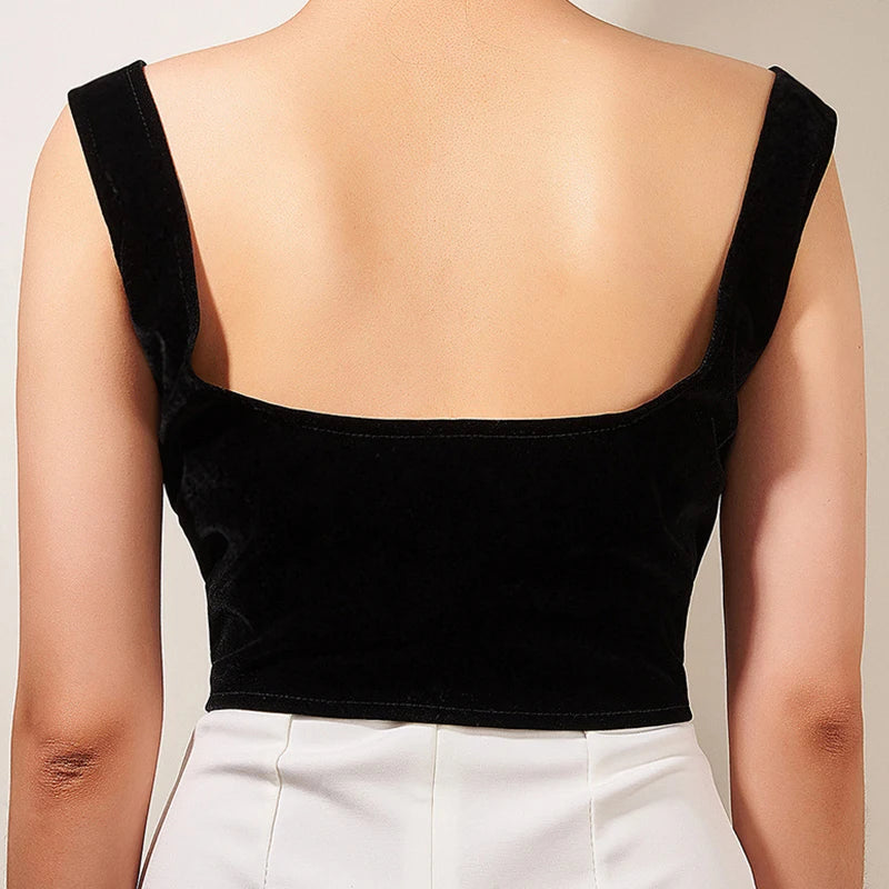 Women's Lace Up Corset Bustier Sexy Underbust Corsets Tops Spaghetti Strap Cami Crop Top Bralette Slimming Shaper Waist Belt