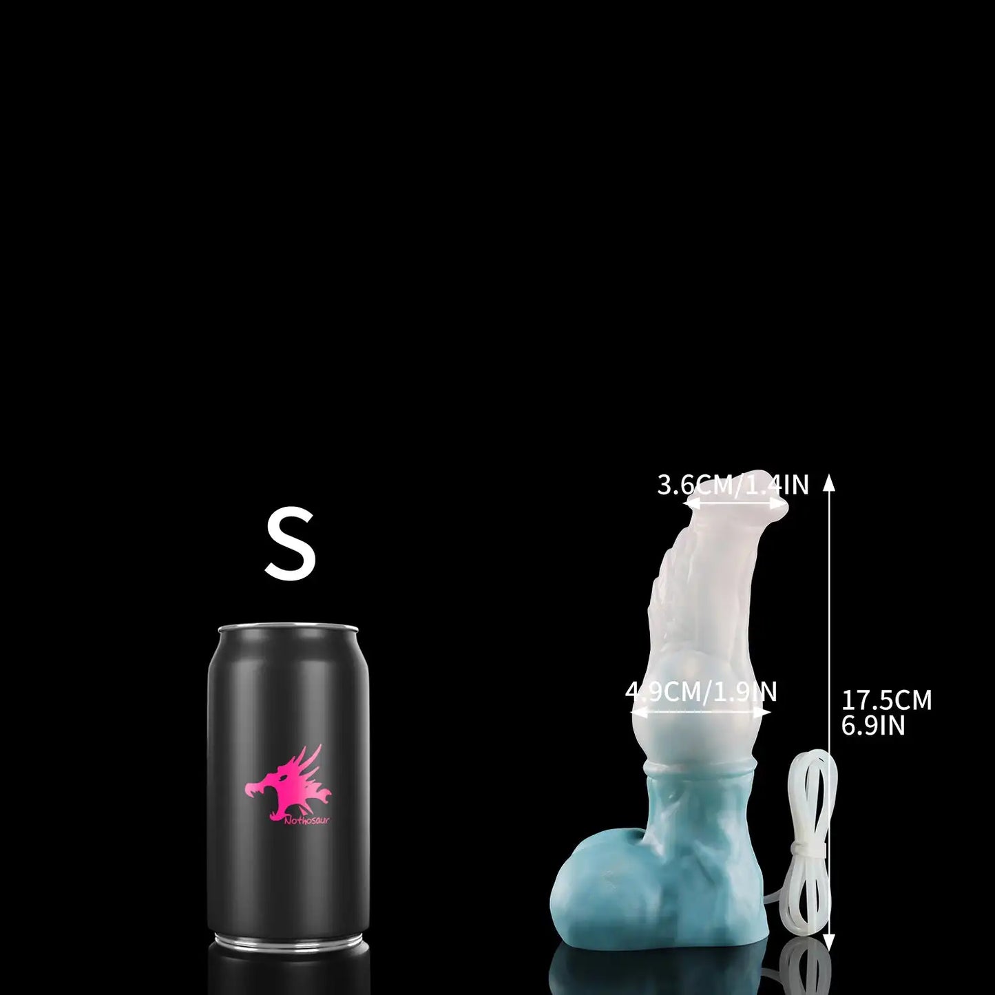 Nothosaur FAXI + TUBE Soft Dildo Tube for Couples Real Feeling Silicone Vibrating Adult Toy for Men Women