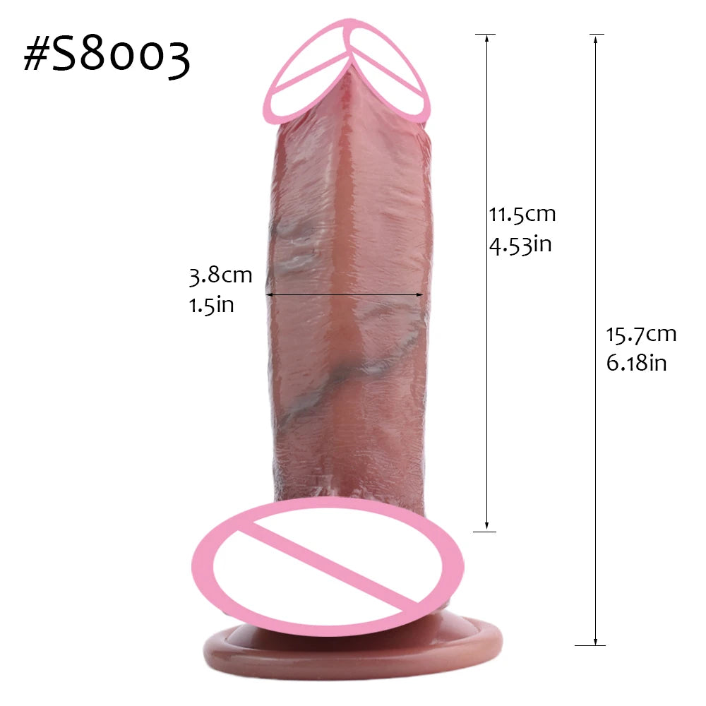 ASHBURN Skin Touch Lifelike Squirting Penis Silicone Ejaculation Realistic Dildo Sex Toys For Women Anal Plug Flirting Masturbate
