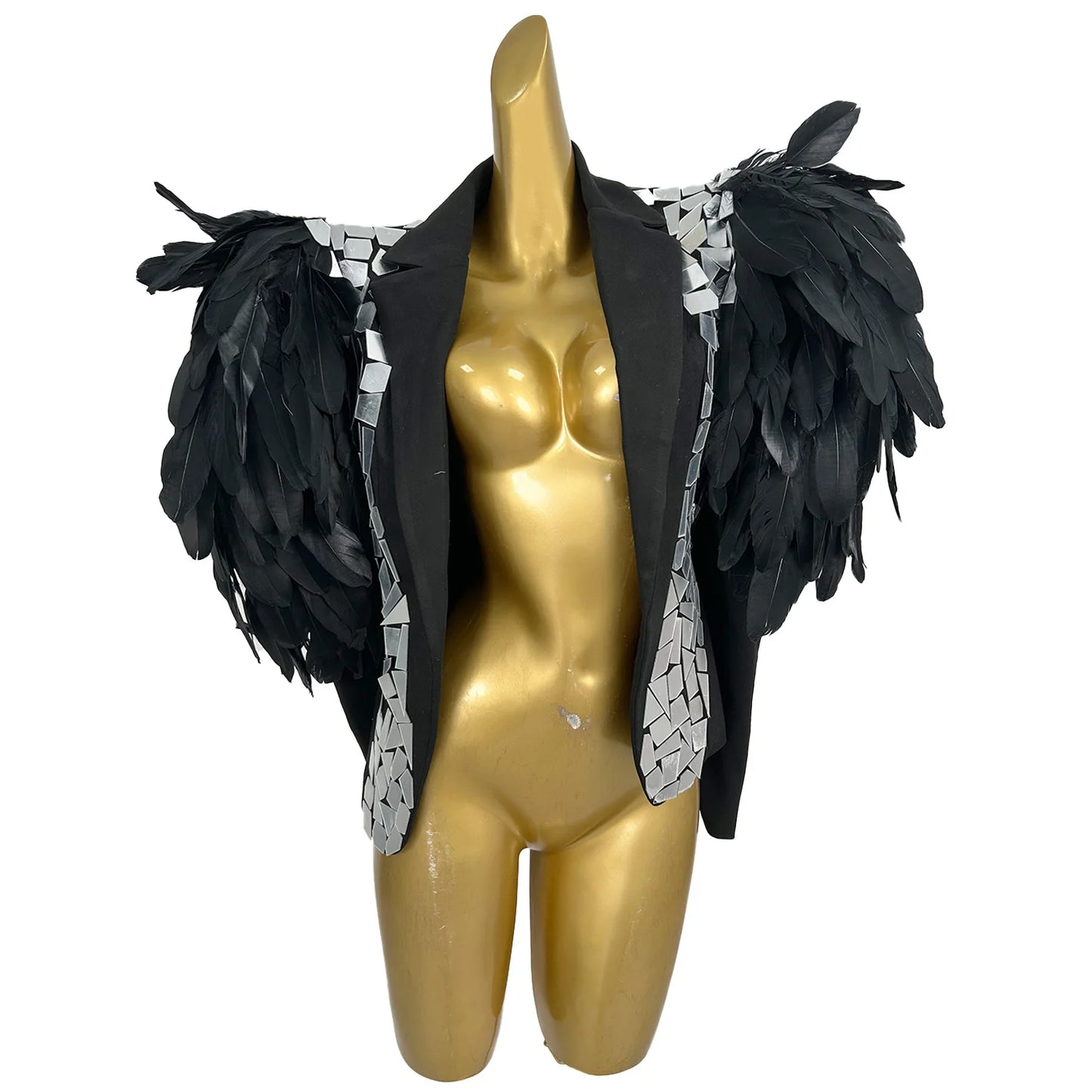ASHBURN™ VOIDWEAR Command Set – Liquid Halter Top + Gloss Mini Shorts + Cropped Jacket (3-Piece Fit)