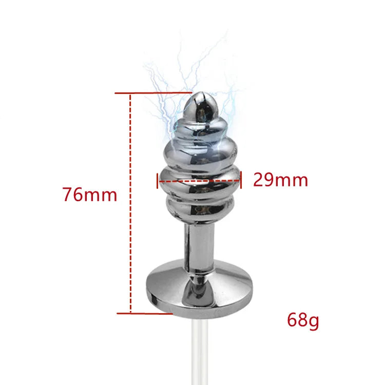 Electro Nipple Clamps Cockring,Electrostimulation Anal Butt Plug, Electric Shock Penis Ring/Plug Stimulation,E stim BDSM Sextoys