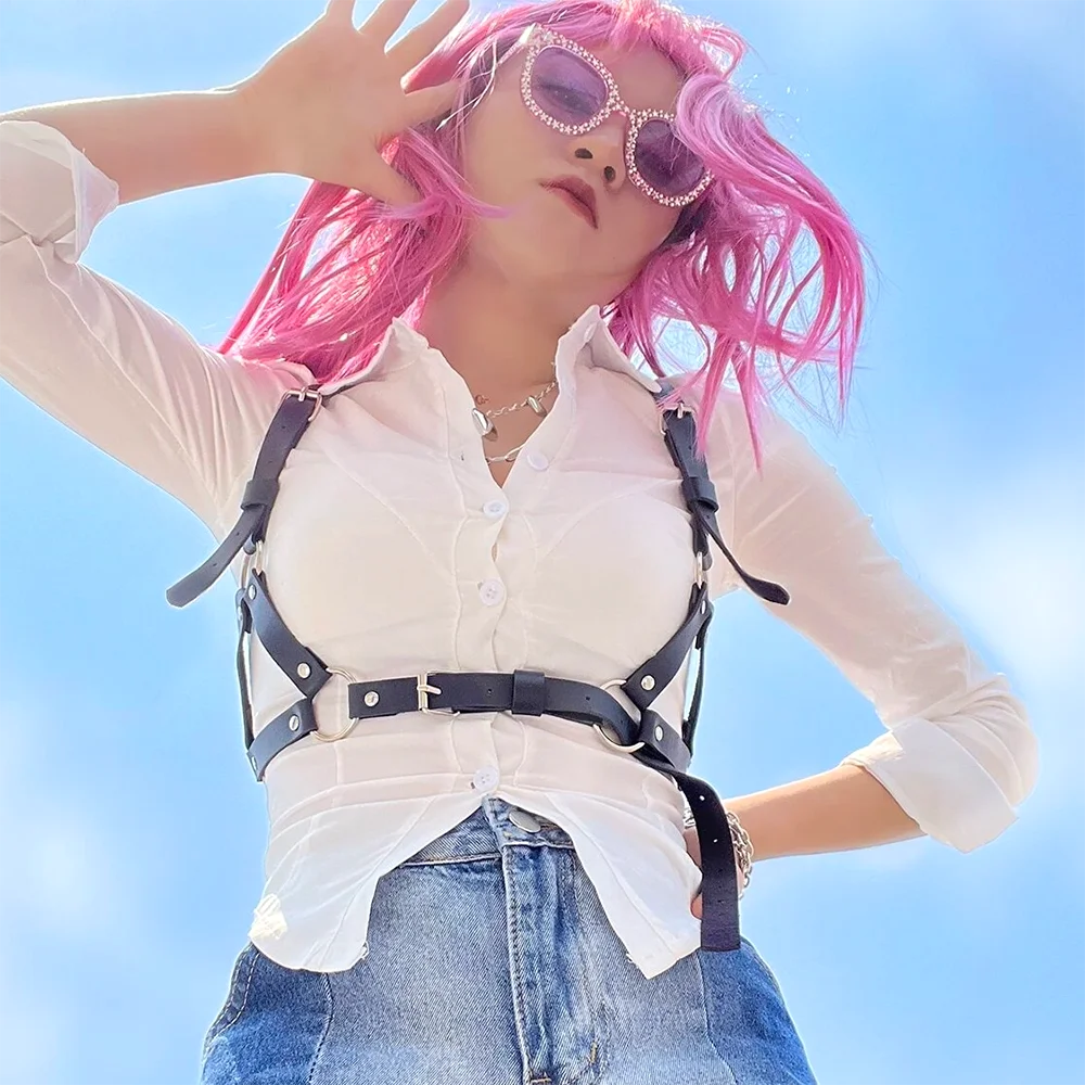 Women Fashion Harness Belt Decorative Harness Straps Suspenders for Women harajuku Waist Belt Gothic Clothing Accessorie