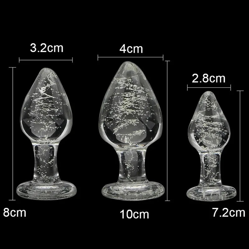 ASHBURN Luminous Glass PLUG for Adults Erotic Toys Crystal Jewelry