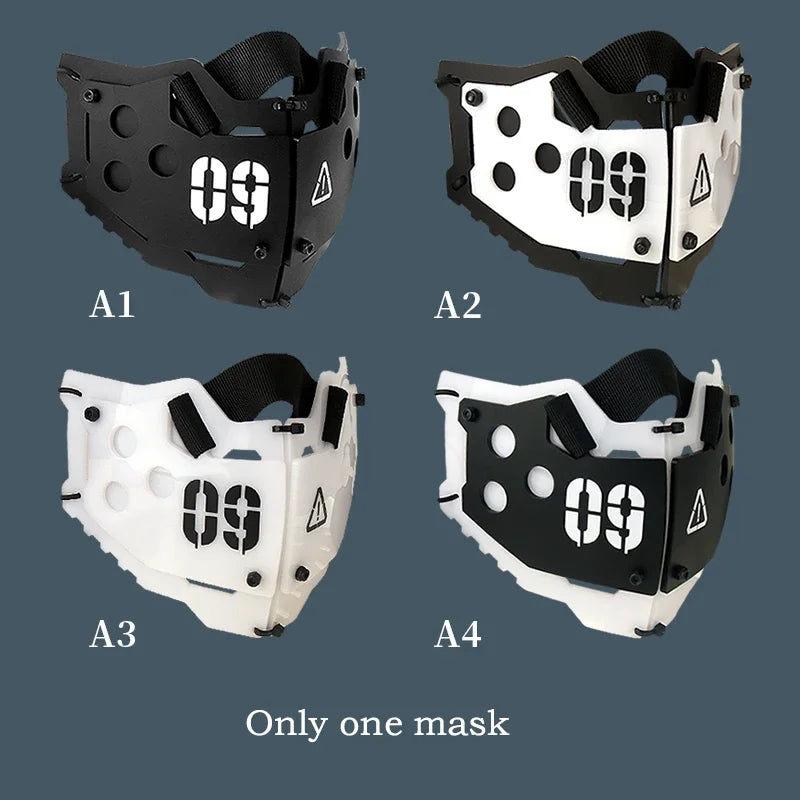Game Cyber-Punk Mask Cat Ears Cosplay Headwear Accessories Sci-fi mechanical mechs Mask Hand Armor Cosplay Props Halloween
