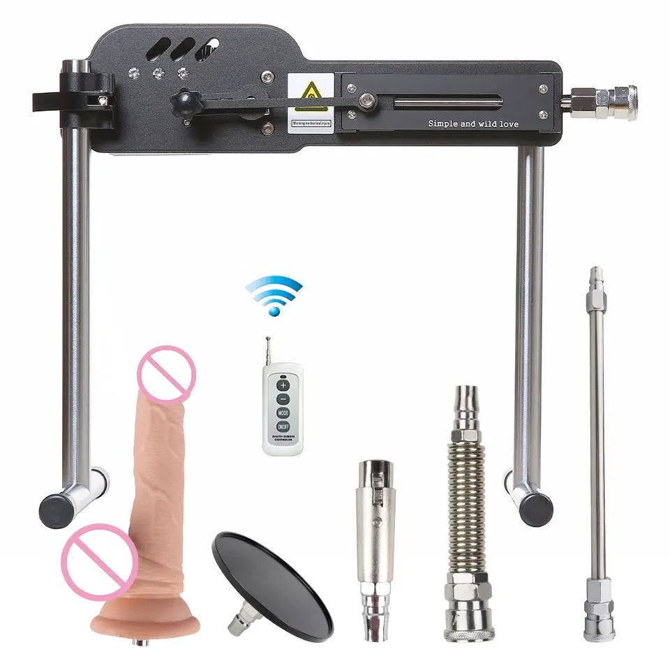 FREDOUCH Upgrade Sex Machine with Remote Control Super Silent Ultra Adjustable Vac u Lock 30db 120W love machine with free big d