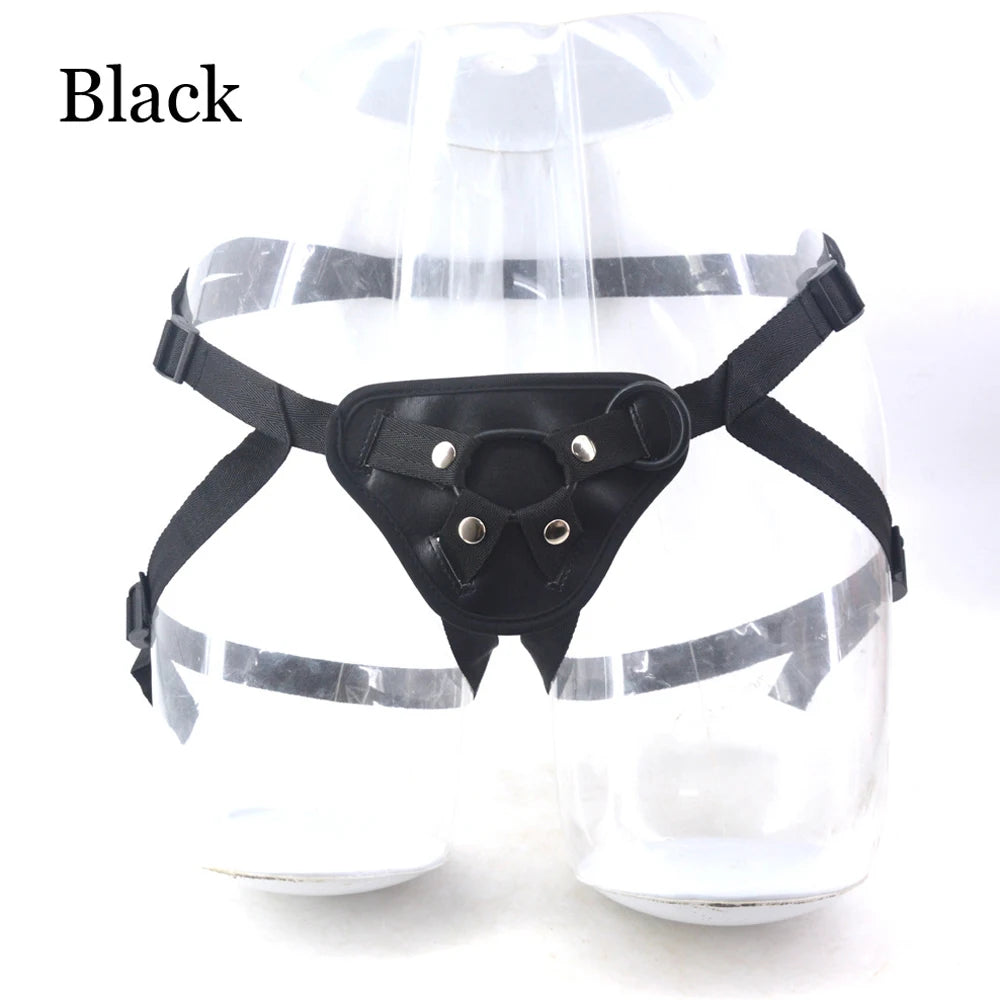 ASHBURN Harness Strap-ons Bottom Leather Strap on Dildo Adjustable Bondage Sex Toys For ASHBURN MONSTER TOYS