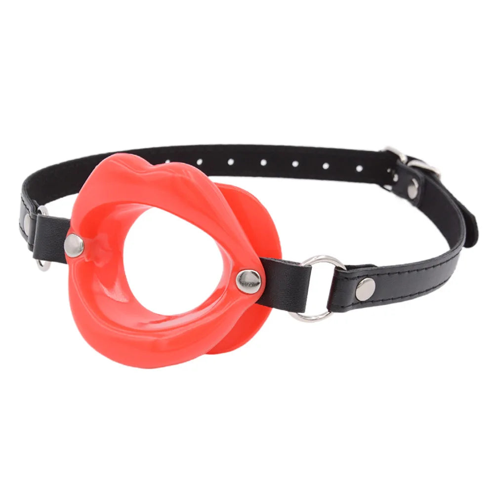 Silicone Oral Fixation Lips Ring Silicone O-Ring Open Mouth Gag for Couples Sex Toys BDSM Bondage Restraint Lips Shape Sexshop