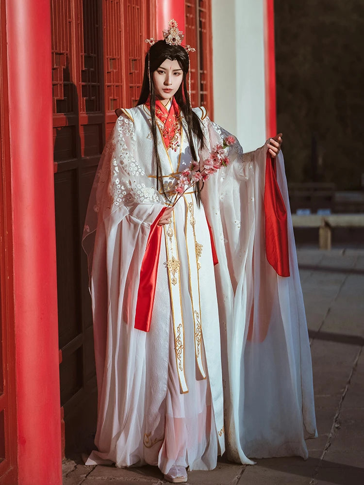 Heavenly Officials Bless The Crown Prince Joy God Xie Lian Cos Feather Que Peacock Cosplay Costume Han Fu Halloween