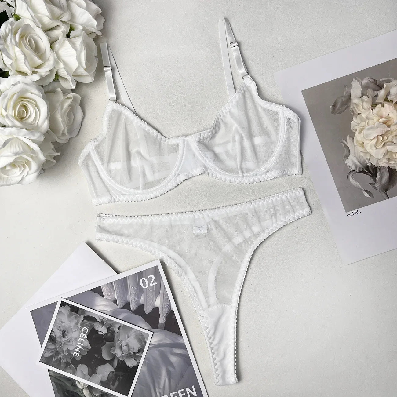 Ashburn 2 Piece Macarons Lingerie Sexy Seamless Underwear Set Women Bra Kit Push Up Lace Intimate Outfits Sensual Exotic Sets