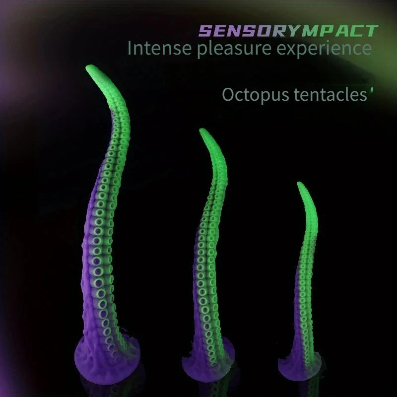 Soft Silicone Tentacle Dildo Sex Toys Realistic Octopus Fake Penis Adult Fantasy Anal Plug Holder Masturbation Massage Tool