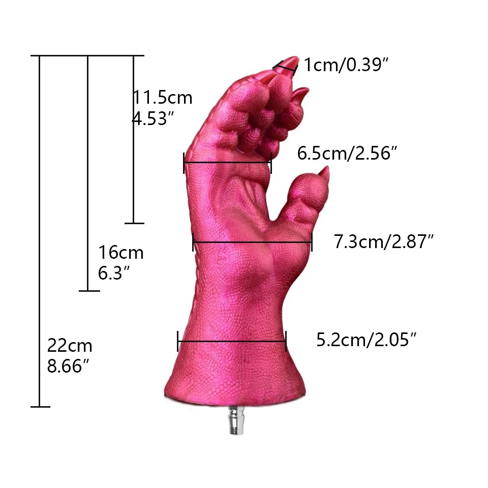 ROUGH BEAST New Silicone Dragon Claw Hand Masturbator for Vac-U-Lock Sex Machine Anal Plug Dildo Attachments Automatic Sex Toys