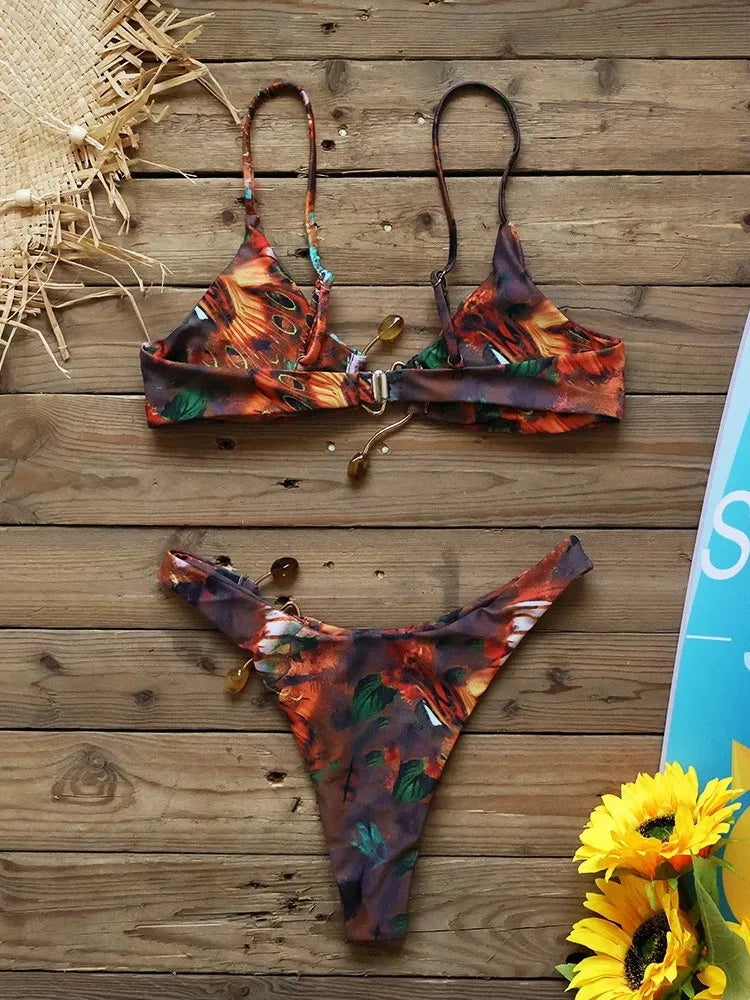 Summer Accessory Stones Bikini Women Inspired Swimwear Designer Female Swimsuit Two-piece Bikini set Bather Bathing Suit Vacay