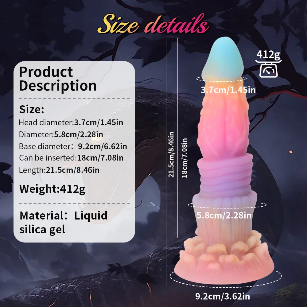 ASHBURN Nightglow Adult Sex Toys Soft Silicone Monsters Dragon