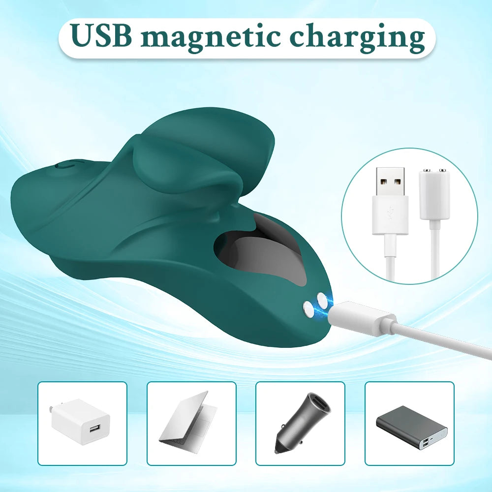 ASHBURNS Vibrating Magic Wand over Fingers