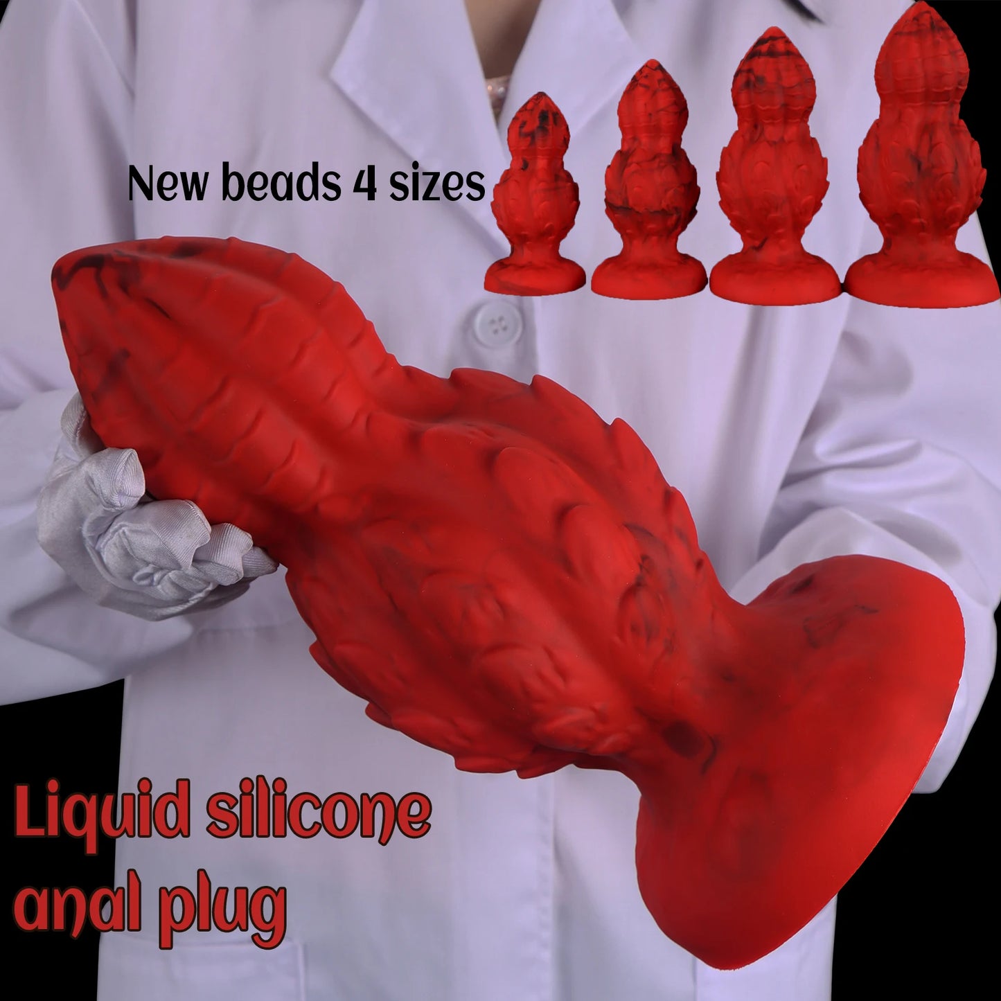 Super Big Beads Anal Plug Soft Silicone Huge Butt Plug Dilator Anal Massage Spiral Anal Toys Masturbation Sex Toy For Women Men